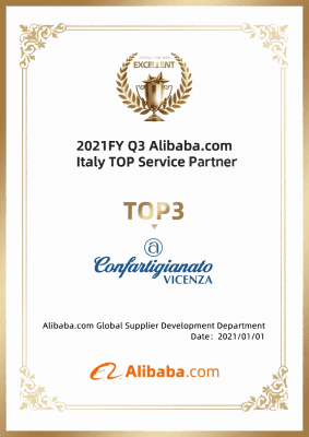 DIH Vicenza premiato Service Partner Alibaba.com